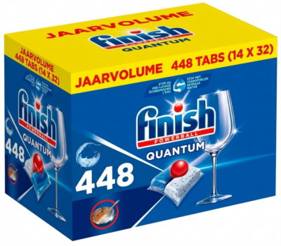 Finish Powerball Quantum All-in-1 Vaatwascapsules 448 stuks
